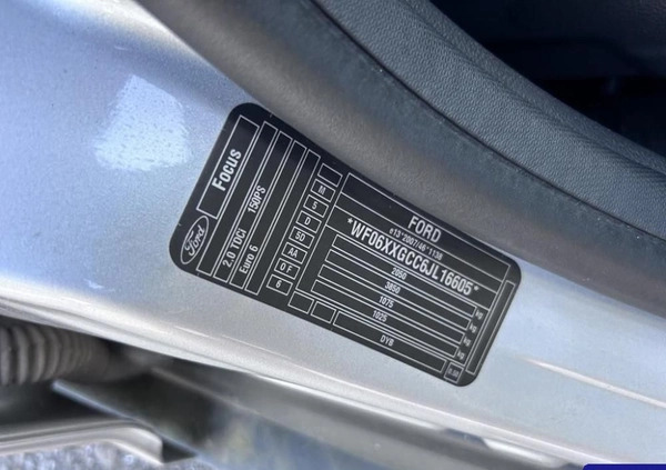 Ford Focus cena 34700 przebieg: 158202, rok produkcji 2018 z Wieliczka małe 742
